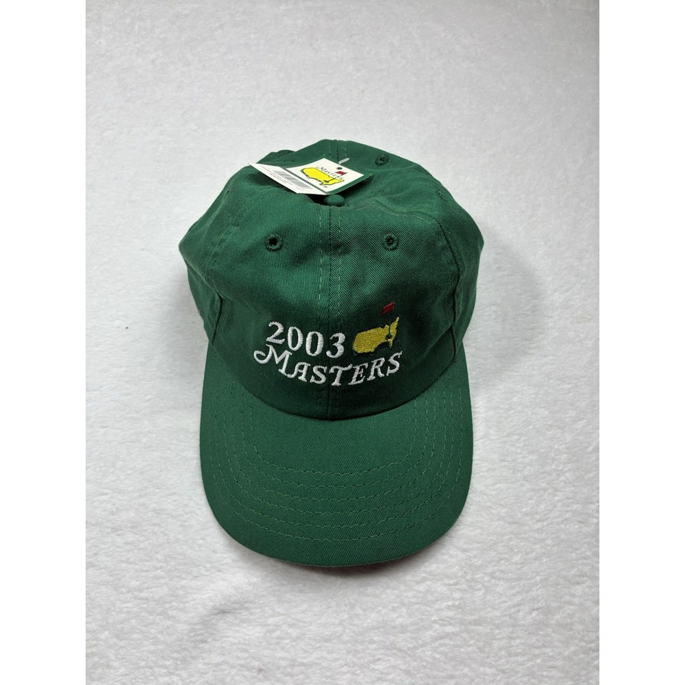NWT The Masters 2003 Forest Green Adjustable Cap Vintage Masters Golf Hat